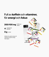 Alla smaker och flaska med svart lock