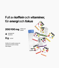 Alla smaker och flaska med blått lock