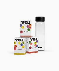 Alla smaker med 200 mg och flaska med svart lock