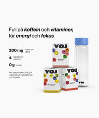 Alla smaker med 200 mg och flaska med blått lock
