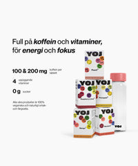 Alla smaker och flaska med rosa lock
